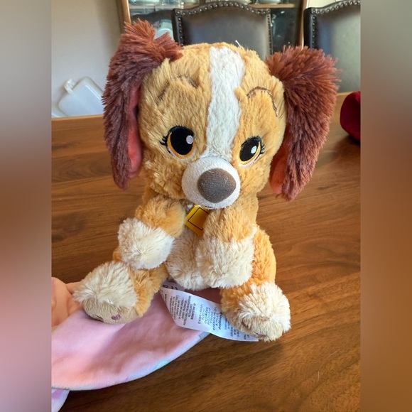 Disney Parks Babies Plush LADY & Tramp Baby Dog in Blanket Pouch Stuffed Toy. - Picture 3 of 8